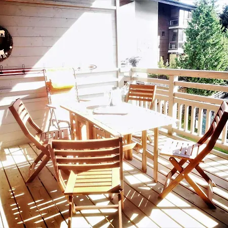 Apartment Beau T2 Classe 3*, Centre Les Gets, Terrasse, Parking, Locaux A Skis Et Velos - Fr-1-598-88 Les Gets